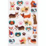 1 Sheet,  27ct. Puffy Sticker - Furry Friends Theme