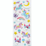 1 Sheet, 21ct. Puffy  with Foil Stickers - Fairytale Theme