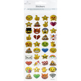 1 Sheet, 40ct. Epoxy Emoji Stickers