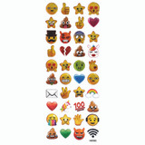1 Sheet, 40ct. Epoxy Emoji Stickers