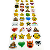 1 Sheet, 40ct. Epoxy Emoji Stickers