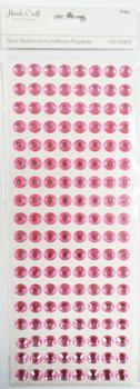 Faceted Stone Sticker Pink