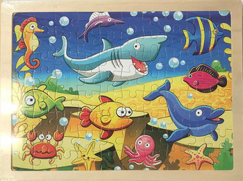 Wooden Jigsaw Puzzle: Sea Animals