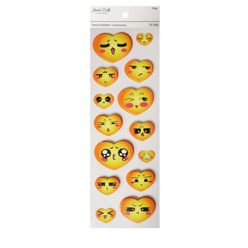 Assorted Pack 3D Smiley  Sticker