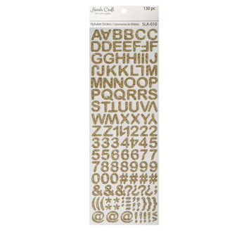 Alphabet Stickers Gold