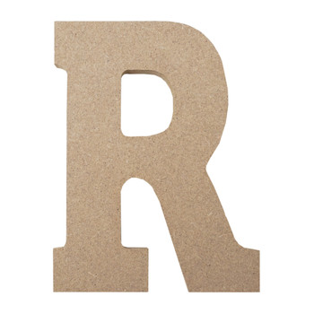 4" MDF Wood Letter "R"