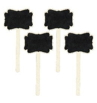 SC-024 CHALKBOARD STICKS WEDGE  4PCS