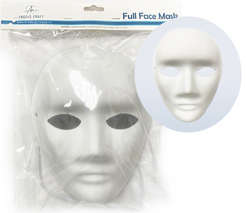 DIY White Paper Full Mask - Small Size