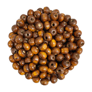 Wood Bead- Round, Light Brown