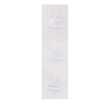 3 ct. Rhinestone Stone Sticker-Ballerina