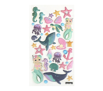 36 ct. Puffy Sticker- Sea Life