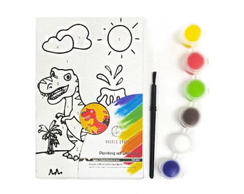 Mini Canvas Painting Set - Dino