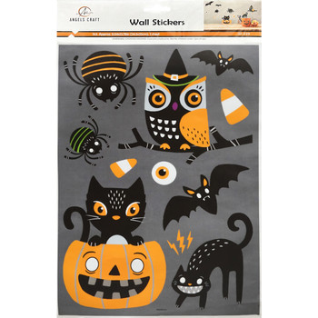 1 Sheet, 11ct. Halloween Room Décor Cling Sticker