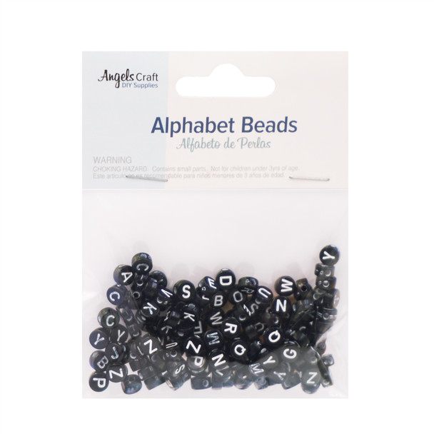BA-003 Round  Alphabet Beads