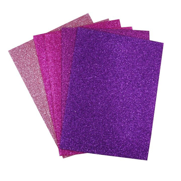 Glitter Foam Sheets Pink