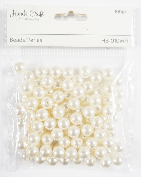 HB-010WH 10mm Pearl Beads