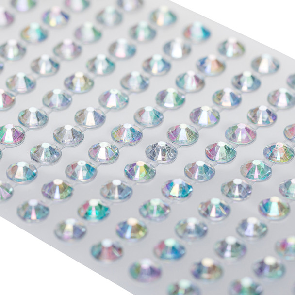 Faceted AB Stone Sticker Clear