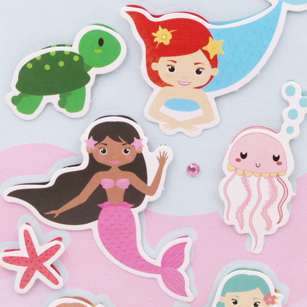 3D Mermaid Sticker