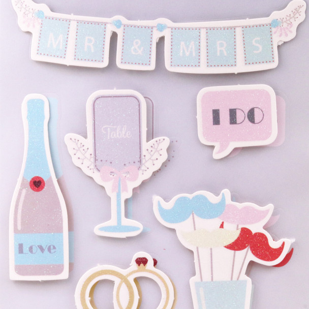 Love Wedding 3D Sticker