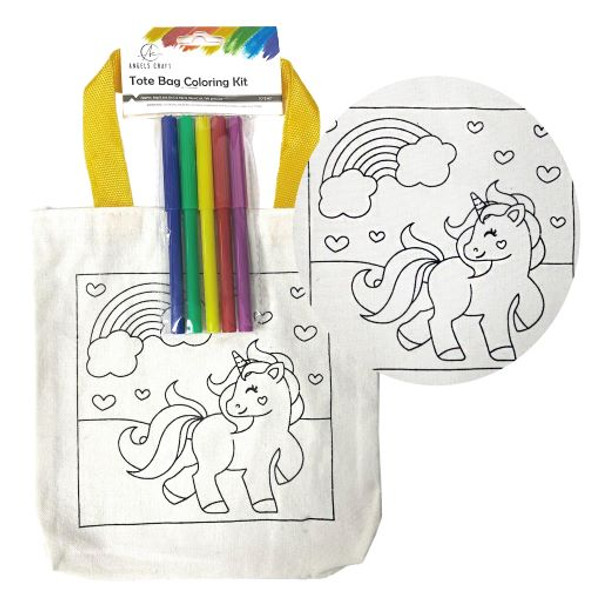 Tote Bag Coloring Unicorn