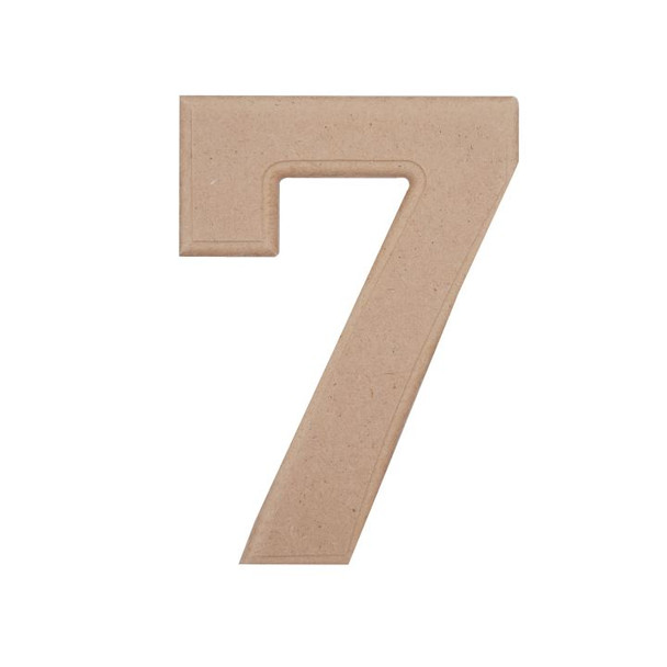 6" Wood Number "7"