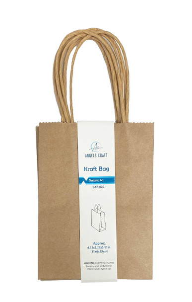 4 ct. Kraft Bag-Natural