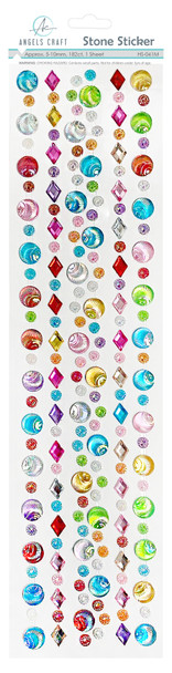 Iridescent Round Seashells with assorted Shapes-AB Multi-Color