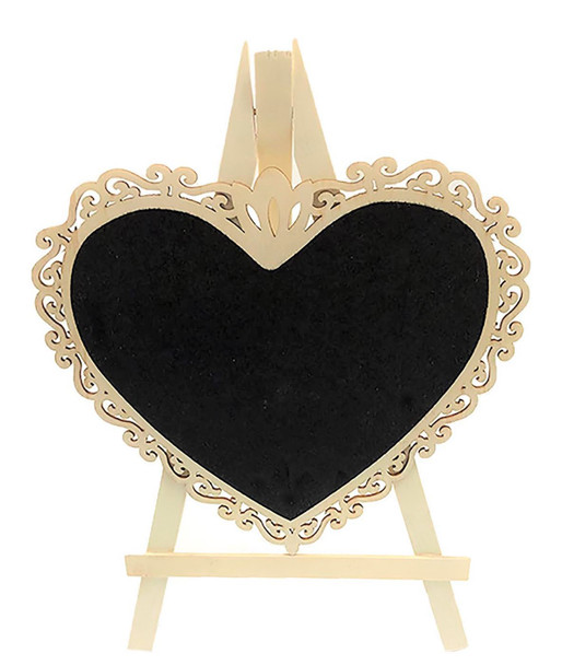Chalk Board stand- Heart shape