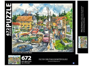 Downtown Greenville Puzzle, 672 piece Moosehead Marketplace