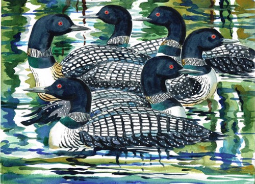 Six Loons Print