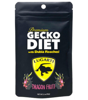 Lugarti’s Premium Gecko Diet is a complete and balanced diet for all fruit-eating geckos. It’s made with the highest quality, human grade ingredients, including Whole Dried Fruits, Whey Protein Isolate, Whole Dried Egg, Flaxseed, Bee Pollen, Algaes, Vitamins, Minerals, Probiotics, and Dubia Roaches!