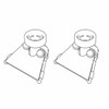 GRACO 24J173 DEFLECTOR ADJUSTABLE KIT (x2)