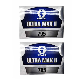 GRACO 17E730 FR 795 ULTRAMAXII BRAND LABEL PACK (x2)