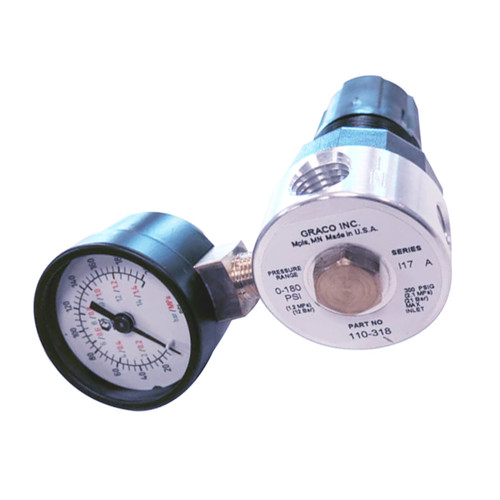 110147 - REGULATOR AIR 1/4" NPT&GAUGE - Graco - Image 1