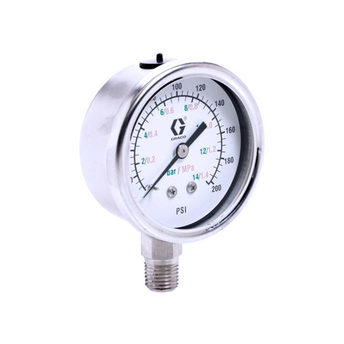 187875 - GAUGE PRESSURE FLUID WATERBORNE - Graco Original Part - Image 1