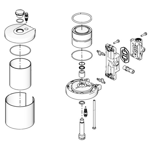 24G693 - KIT,2.5" AIR MOTOR,MERKUR ES - Graco Original Part