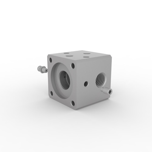 26A857 - HOUSING FLUID 1/4" ALUM - Graco Original Part - Image 1