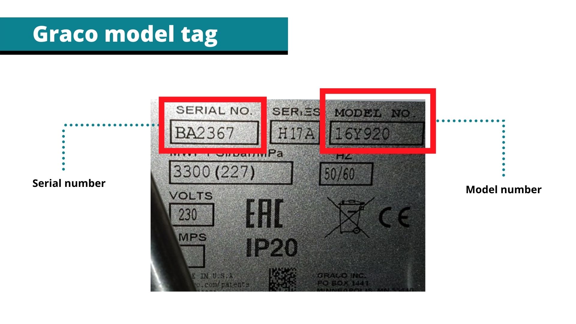 Graco serial number location