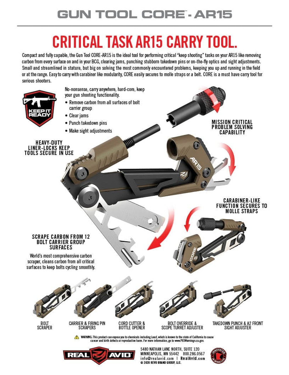 Real Avid GUN TOOL CORE – AR15 - MSR Arms