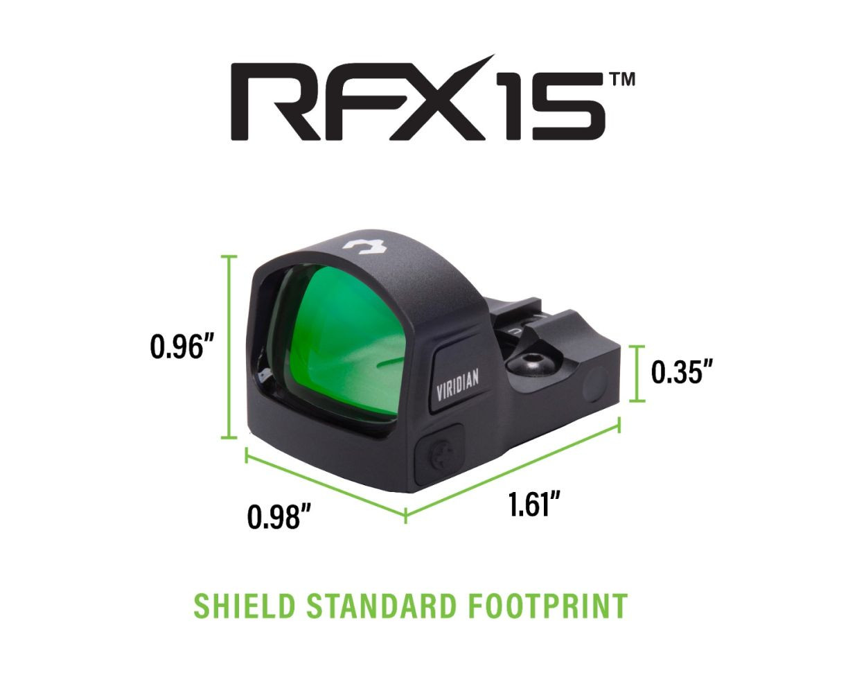 Viridian RFX15 Green Dot Reflex Sight