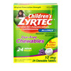 Zyrtec 24 Hour Children's Allergy Chewable Tablets, Grape, 24 ct