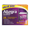 Allegra 24-Hour Indoor Outdoor 180 Mg. Allergy Relief - 70 Tablets