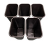 Rubbermaid FG295700BLA 10 Gal. Large Rectang Trash Can Black Pack of 10
