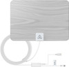 TILVIEW Amplified HD Digital TV Antenna 50 Miles/80KM Range Ultra-Thin Indoor