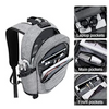 Cyber Bags Laptop up to 15.6 in Backpack USB Pocket Travel Computer Bag Gray