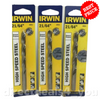 IRWIN 60521 High Speed Steel 21/64" Drill Bit General Purpose Pack of 3