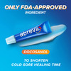 Abreva Docosanol 10% Cream Tube, FDA Approved Treatment for Cold Sore/Fever Blister, 2 grams On the Go Pack