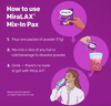 MiraLAX Mix-In Laxative Powder for Gentle Constipation Relief, 20 doses