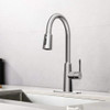 Corysel Kitchen Faucet with Sprayer Stainless Steel High Arc Brushed Nickel
