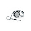 Flexi New Comfort Extra-Small Tape Retractable Dog Leash, 10 ft, Grey (For Dogs up to 26 lbs)